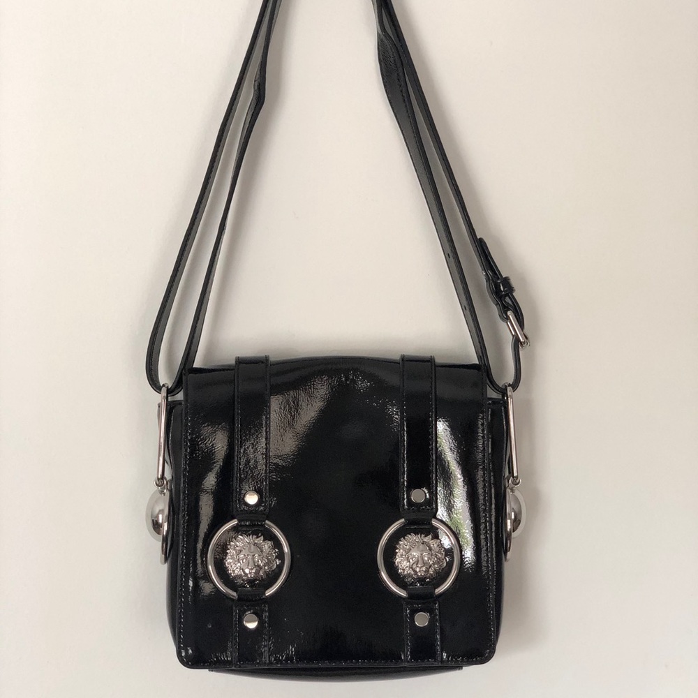 Versace Versus patent leather purse, lion hardware